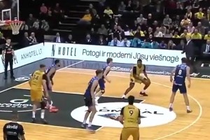 鬼哥！湖人旧将雷迪什之前在立陶宛联赛大杀四方啊！